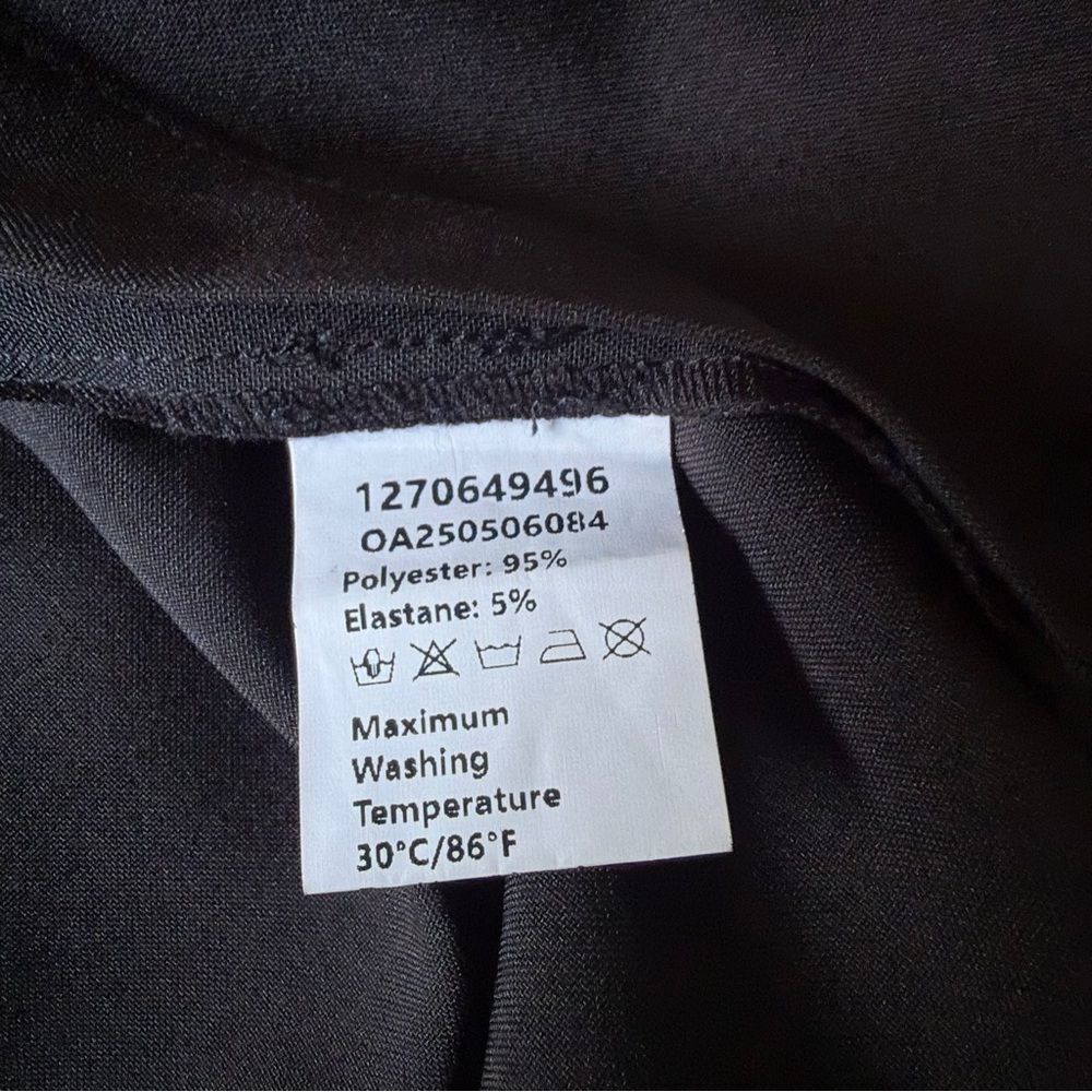 Commense Black Dress With Gold Knot Buttons Size M - Picture 10 of 10